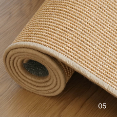 Each piece is handmade. Luxury hand-woven sisal carpet (Amber)