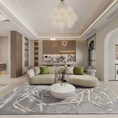 高級手作りタフティングガン刺しカーペット(Willow Spiral)