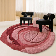 高級手作りタフティングガン刺しカーペット(Rosette Core)