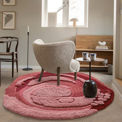 高級手作りタフティングガン刺しカーペット(Rosette Core)