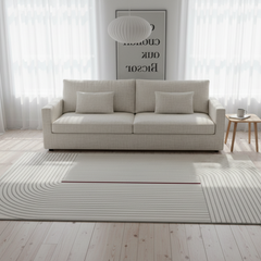 定番北欧風3Dデザインのウィルトン織カーペット(Zen Echo)