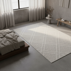 定番北欧風3Dデザインのウィルトン織カーペット(Bern)