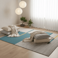 定番北欧風3Dデザインのウィルトン織カーペット(Grande)