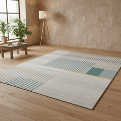 定番北欧風3Dデザインのウィルトン織カーペット(Grande)