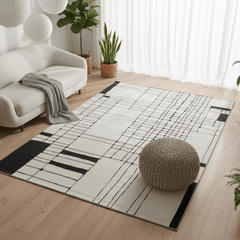 定番北欧風3Dデザインのウィルトン織カーペット(Porla)