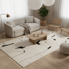 定番北欧風3Dデザインのウィルトン織カーペット(Porla)