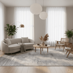 定番北欧風3Dデザインのウィルトン織カーペット(Weston Waterway)