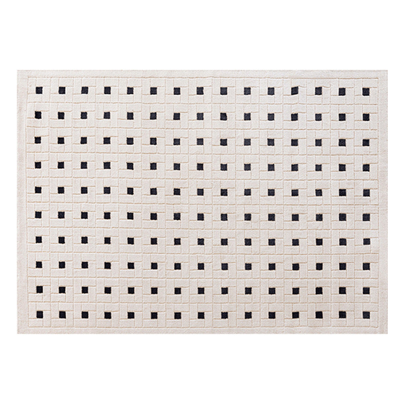 Black Square polypropylene rug - image 1