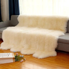 オーストラリア産高品質シープスキンラグ:厚手の長毛、快適さと贅沢さの完璧な融合(Sheepskin)