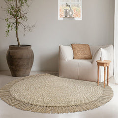 夏季に適した天然ジュート製カーペット(29)