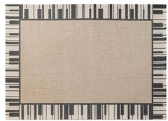 定番北欧風3Dデザインのウィルトン織カーペット(Piano Keys)