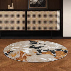 Classic Scandinavian 3D design Wilton woven carpet (Moonlit Garden)