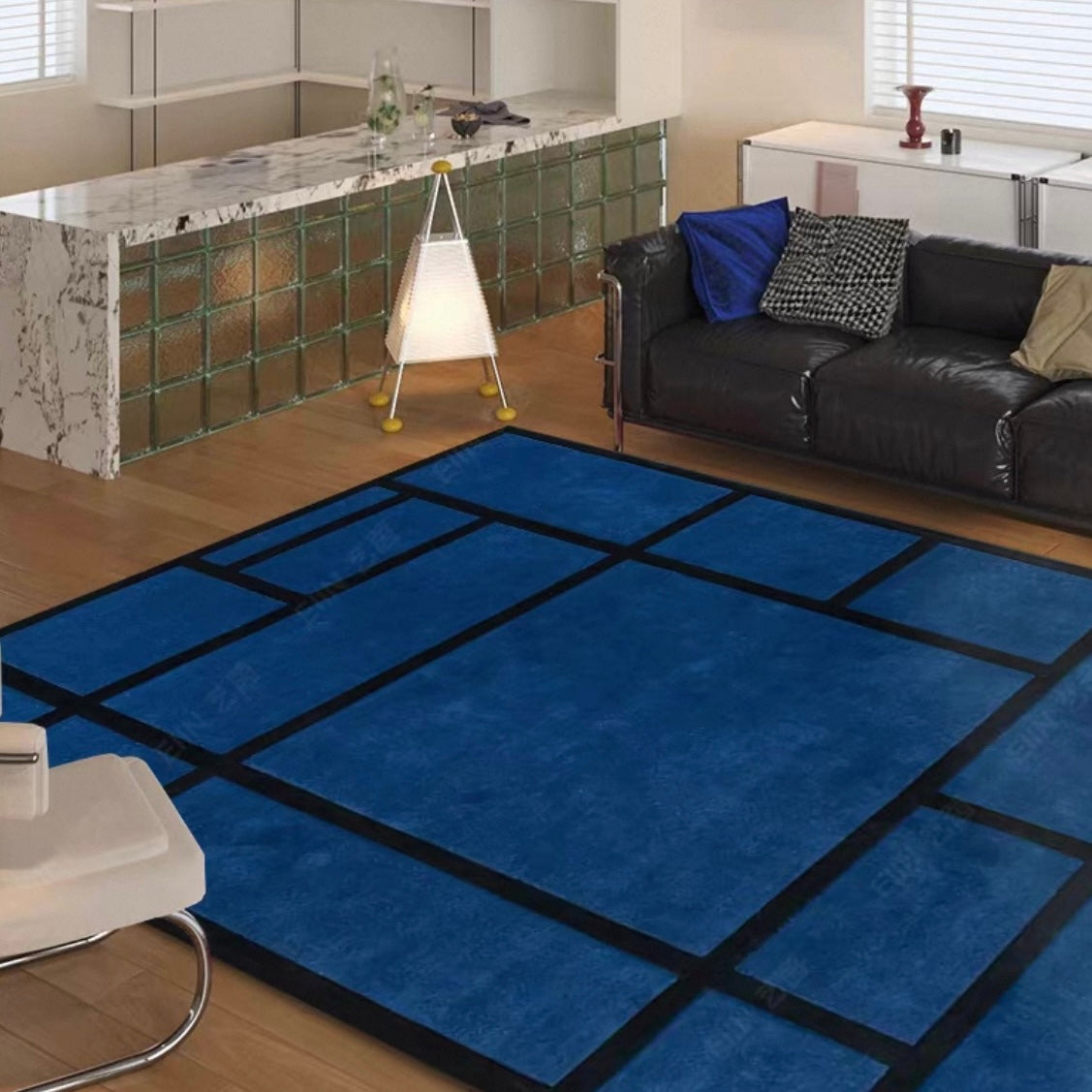 高級手作りタフティングガン刺しカーペット(Blueprint)