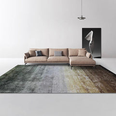 モノクロの部屋にぴったり。おしゃれグレーのウィルトン織ラグ(Keladi)