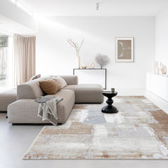 定番北欧風3Dデザインのウィルトン織カーペット(brs)