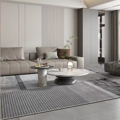 A classic Nordic 3D design Wilton woven carpet (Sea of Clouds)