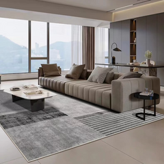 A classic Nordic 3D design Wilton woven carpet (Sea of Clouds)