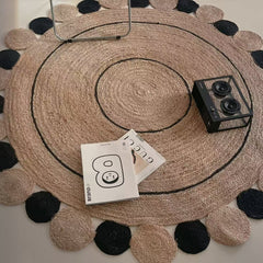 夏季に適した天然ジュート製カーペット(Planet)