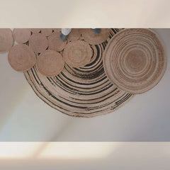 夏季に適した天然ジュート製カーペット(Galaxy)