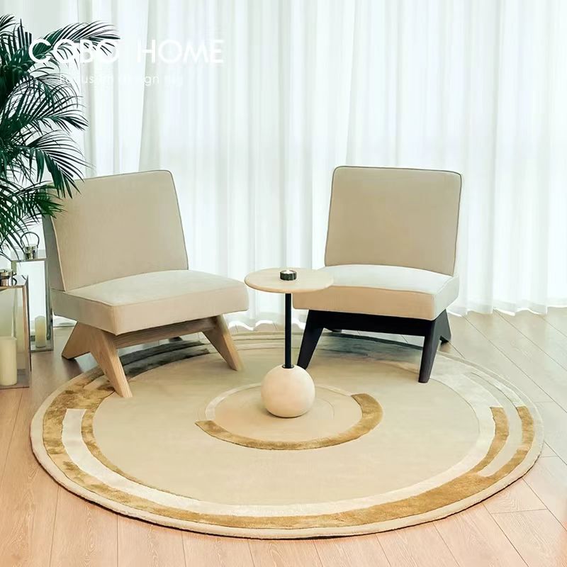 高級手作りタフティングガン刺しカーペット(circle)