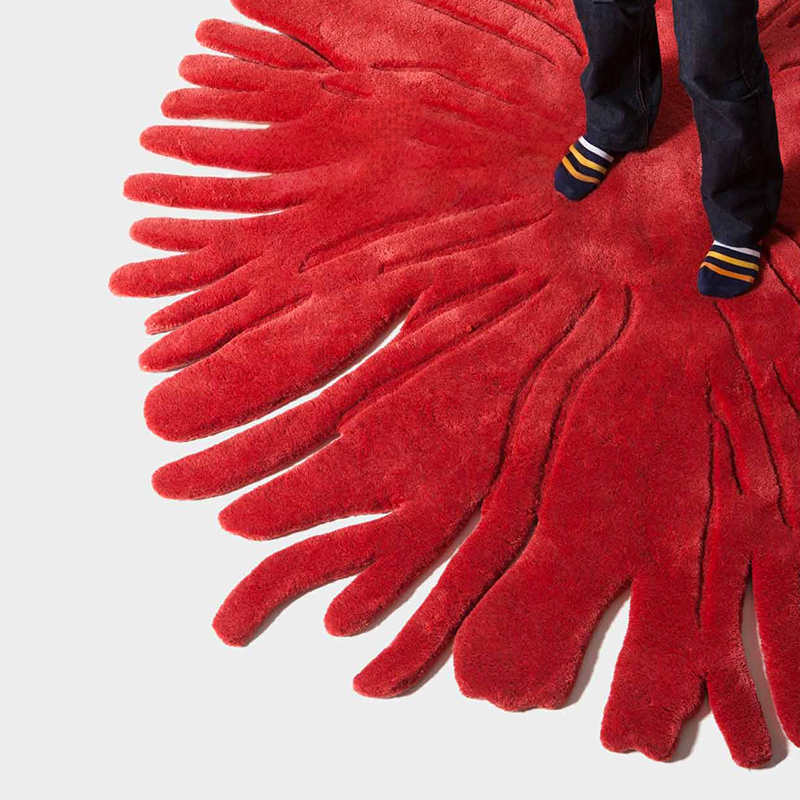 高級手作りタフティングガン刺しカーペット（Ember Bloom）