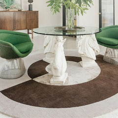 高級手作りタフティングガン刺しカーペット（Equinox Circle）