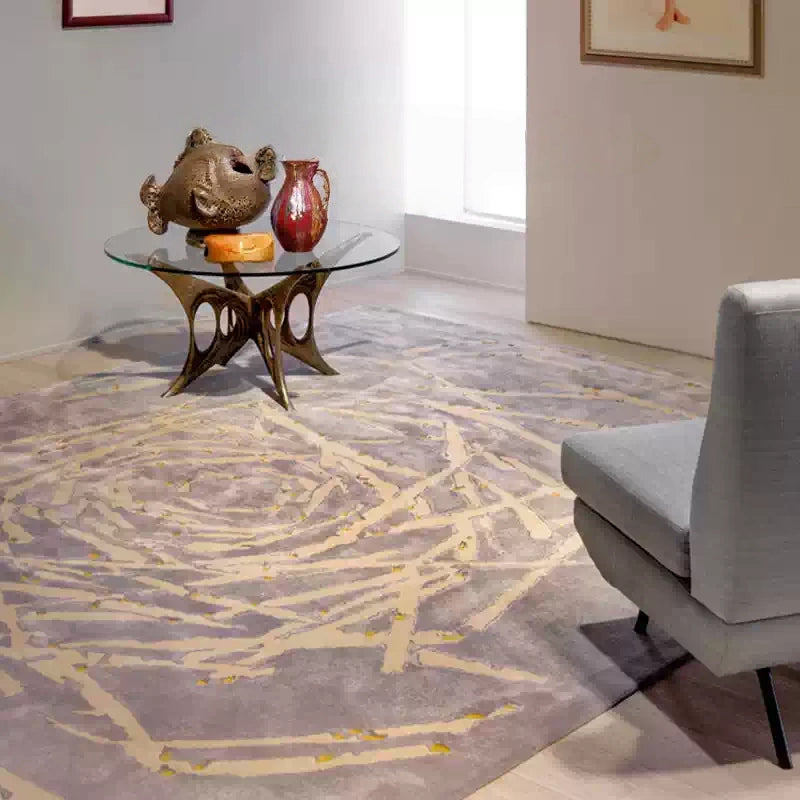 高級手作りタフティングガン刺しカーペット（Willow Spiral）