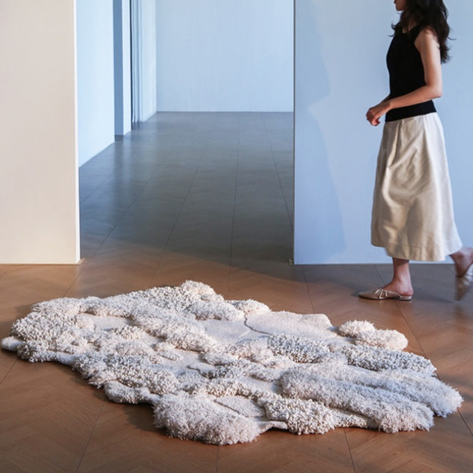 高級手作りタフティングガン刺しカーペット（Stone Mist）