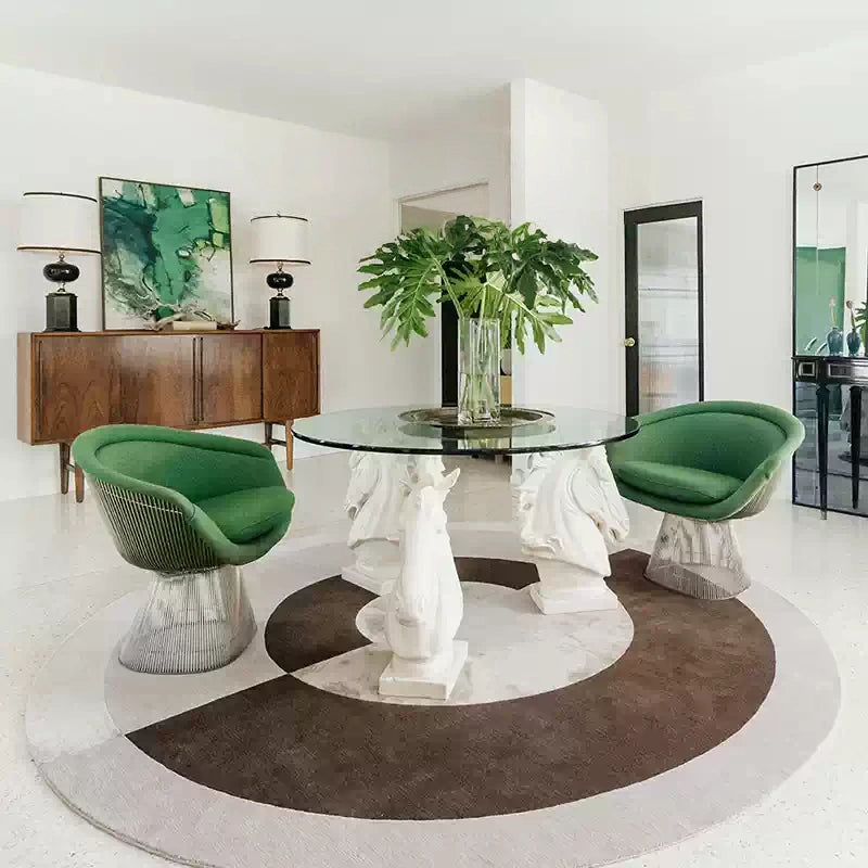 高級手作りタフティングガン刺しカーペット（Equinox Circle）