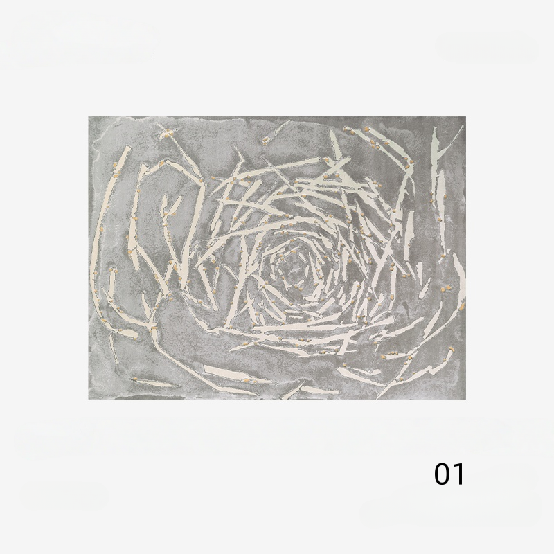 高級手作りタフティングガン刺しカーペット（Willow Spiral）