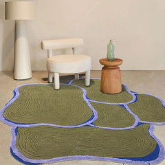 高級手作りタフティングガン刺しカーペット（Moss Shore）