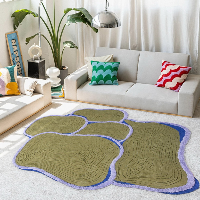 高級手作りタフティングガン刺しカーペット（Moss Shore）