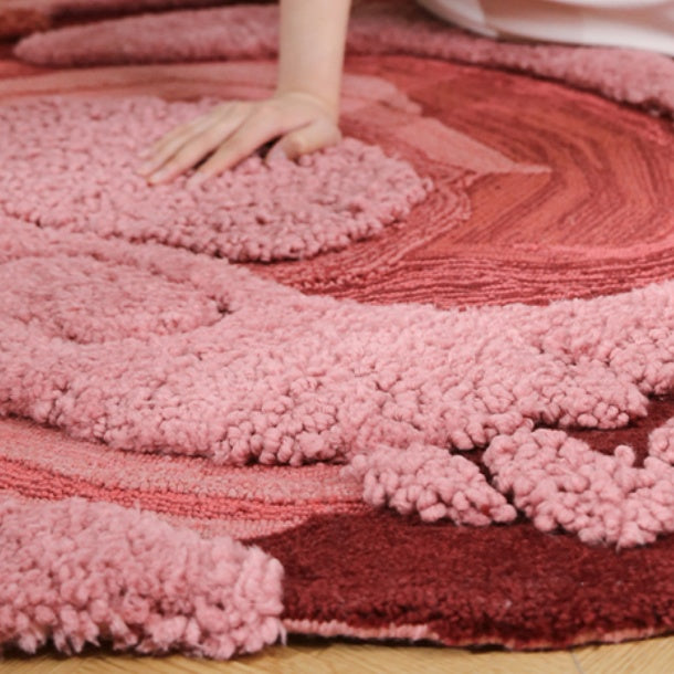 高級手作りタフティングガン刺しカーペット（Rosette Core）