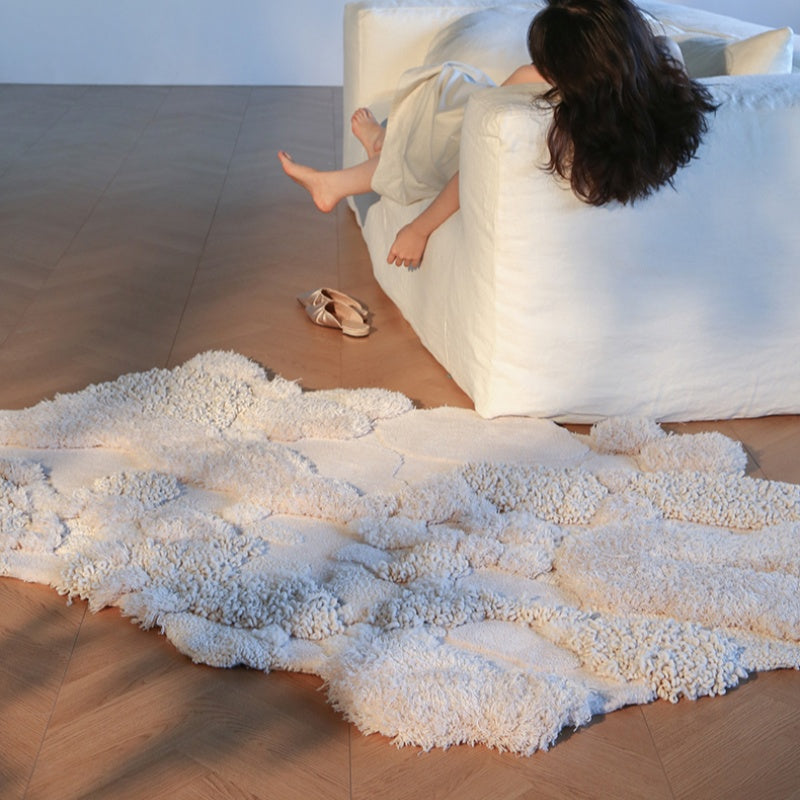 高級手作りタフティングガン刺しカーペット（Stone Mist）