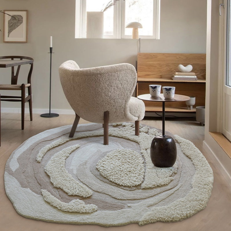 高級手作りタフティングガン刺しカーペット（Sand Bloom）