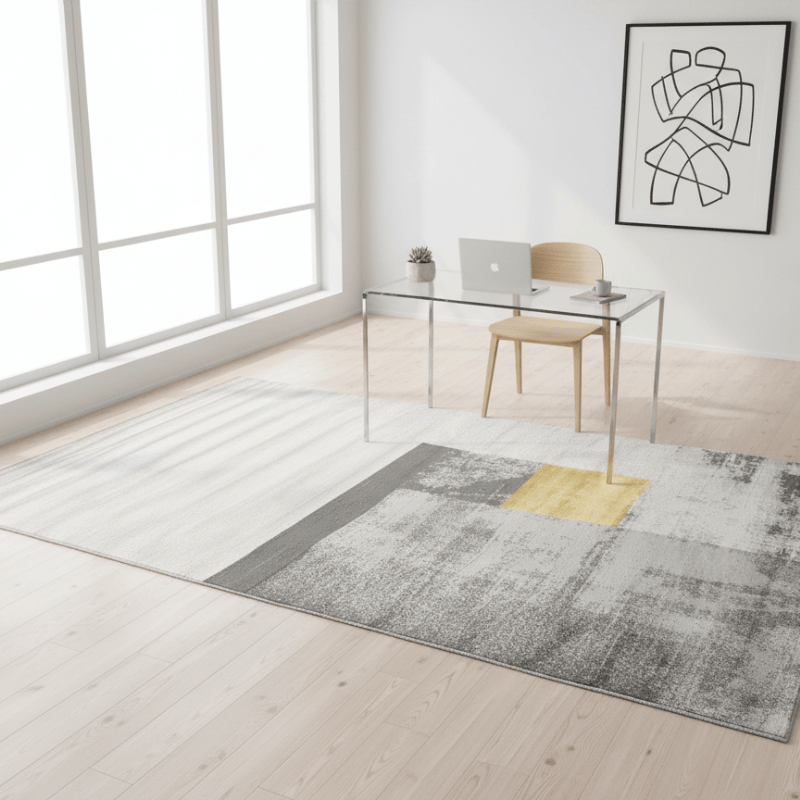 定番北欧風3Dデザインのウィルトン織カーペット（Gulang Isle）