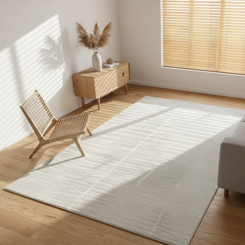 定番北欧風3Dデザインのウィルトン織カーペット（Burton）