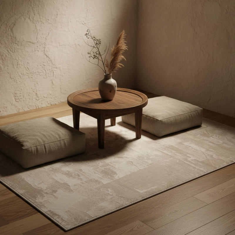 定番北欧風3Dデザインのウィルトン織カーペット（Burton）