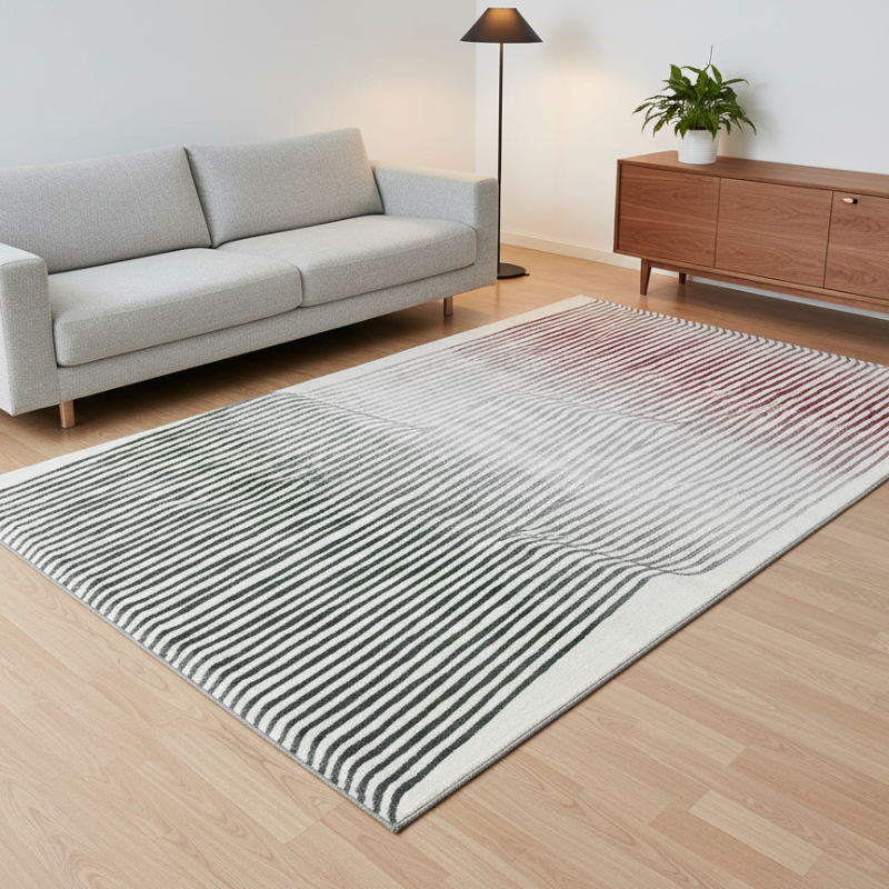 定番北欧風3Dデザインのウィルトン織カーペット（Zen Echo）