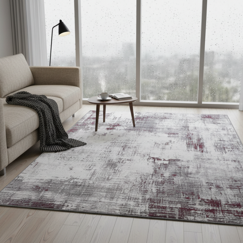 定番北欧風3Dデザインのウィルトン織カーペット（Zen Echo）