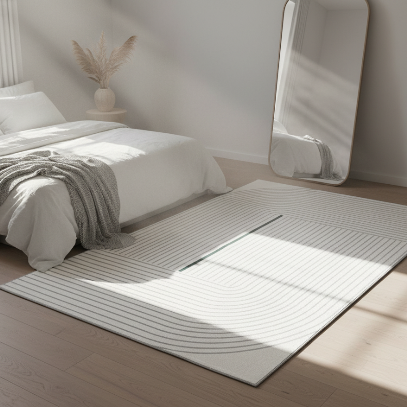 定番北欧風3Dデザインのウィルトン織カーペット（Zen Echo）