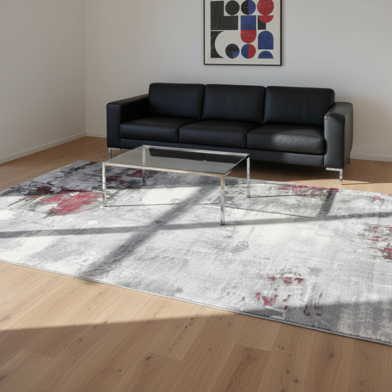 定番北欧風3Dデザインのウィルトン織カーペット（Zen Echo）