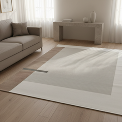 定番北欧風3Dデザインのウィルトン織カーペット（Erhai Blue）