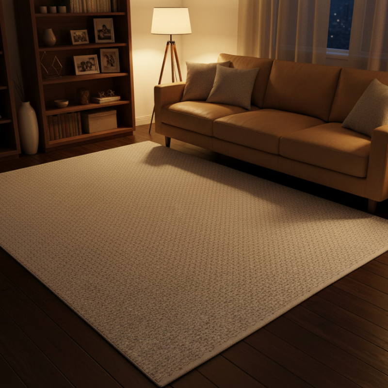 定番北欧風3Dデザインのウィルトン織カーペット（Erhai Blue）