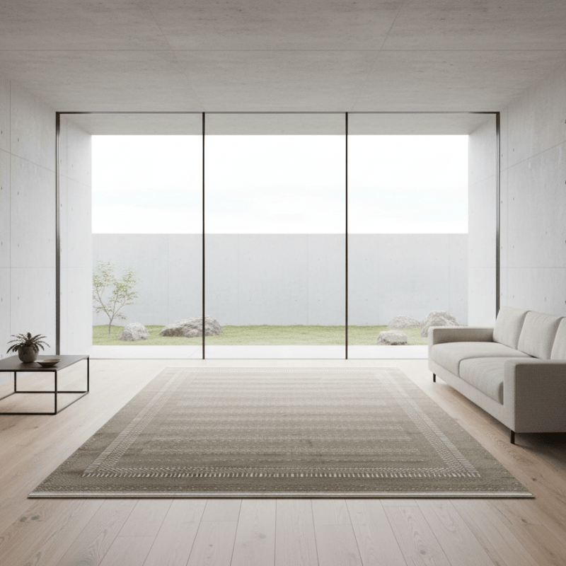 定番北欧風3Dデザインのウィルトン織カーペット（Archaic Rhythm）