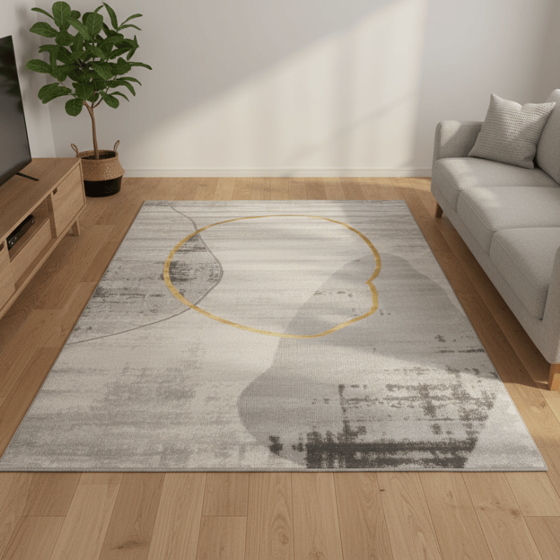 定番北欧風3Dデザインのウィルトン織カーペット（Gulang Isle）