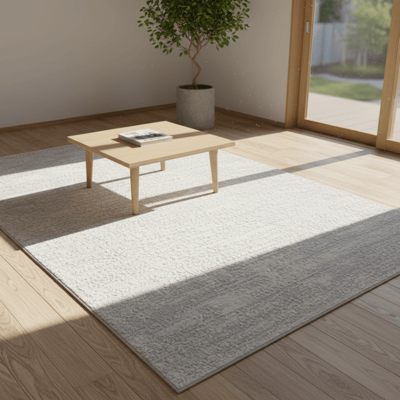 定番北欧風3Dデザインのウィルトン織カーペット（Pure Yang）