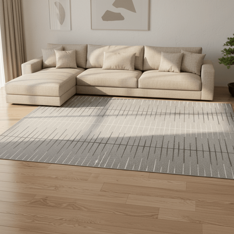 定番北欧風3Dデザインのウィルトン織カーペット（Pure Yang）