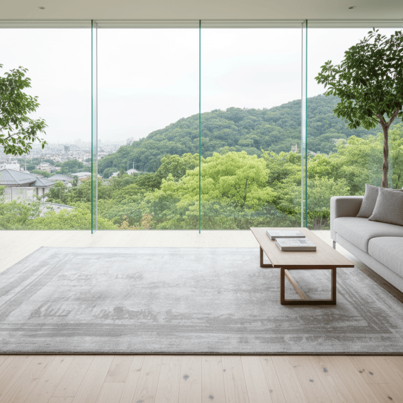 定番北欧風3Dデザインのウィルトン織カーペット（Yufan）