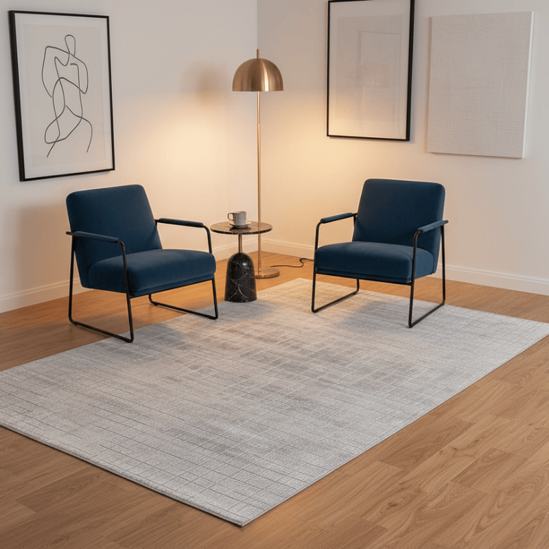 定番北欧風3Dデザインのウィルトン織カーペット（Yufan）